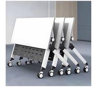 Bureau de conférence pliable avec roulettes, table roulante connectable pour bureau, salle de classe ou espace de travail partagé