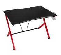 Bureau de gaming - Nitro Concepts - D12 - Noir/Rouge - MDF - Acier
