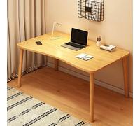 Bureau de Jeu avec Grand Plateau d'ordinateur sur Pied, Bureau en L, Bureau en Bois Robuste, idéal pour la Chambre, Le Bureau et Le Travail. Montage Facile.(Naturel - 47,2 x 23,6 x 28,3 Pouces