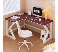 Bureau de jeu en forme de L avec ports USB, bureau d'ordinateur d'angle pour bureau à domicile, poste de travail d'écriture pour PC peu encombrant, grande table d'étude pour travailler et jouer