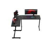 Huzaro Bureau d'angle gaming HERO 6.0 LED RGB Panneau carbone Ergonomique