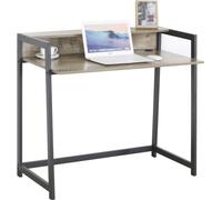 Bureau de la collection LAN avec effet bois exotique Sonoma