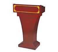 Bureau de lecture et lutrin debout en bois massif haut de gamme - Support de sol pour conférences, églises et écoles - Finition foncée Idéal pour la formation et les présentations des enseignants