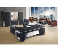 Bureau de luxe cabinet d'avocat cabinet d'entreprise mobilier de direction table en cuir tables ordinateur