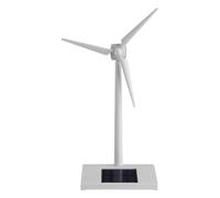 Bureau de modèles de moulin à vent - Mini moulin à vent solaire, modèle de turbine de jouet de moulin à vin d'énergie jouet, bureau ABS Solar Windmill Model | Article décoratif Her