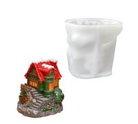 Bureau de moule de chalet de neige en, Two story treehouse | Silicone flexible, sans danger pour les aliments, moule artisanal en silicone réutilisable, festival, moulage de