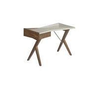 Bureau Effet Bois Noyer Et Plateau Laqu¿