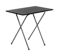 Bureau de pliage en bois Petit bureau moderne Home Office 80cm Noir / Argent