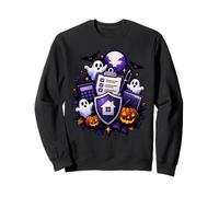 Bureau de prêt hypothécaire Effrayant de L'Agent Immobilier d'halloween Sweatshirt