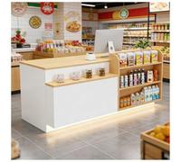 Bureau de réception à DEL avec tiroir verrouillable et étagères de rangement réglable de 99,1 à 160 cm pour salon, bureau, hall d'entrée - Design moderne 160 x 61 x 88,9 cm