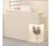 Bureau de réception avec comptoir, tiroir, armoire de rangement et étagère ouverte pour bureau et vente au détail