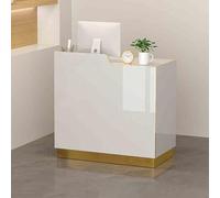 Bureau de réception avec étagères ouvertes LED Light Lockable DrawerWelcome Desk for Office Business Lobby Trade Modern Negotiation Table.