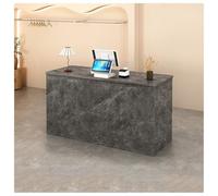 Bureau de réception avec tiroir à clavier, comptoir de réception moderne, meuble de salon, hall de bureau, station d'accueil élégante (A6 90 cm)