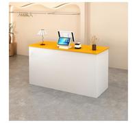 Bureau de réception avec tiroir à clavier - Comptoir de réception moderne pour bureau, salon et hall - Mobilier de bureau élégant (A12 100 cm)