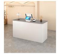 Bureau de réception avec tiroir à clavier - Comptoir de réception moderne pour bureau, salon, hall - Meuble de réception élégant - 90 cm