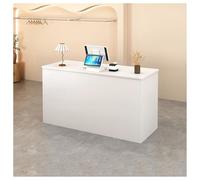 Bureau de réception avec tiroir à clavier, comptoir de réception moderne pour salon, bureau, hall d'entrée élégant (A15 90 cm)