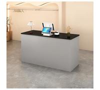 Bureau de réception avec tiroir à clavier - Comptoir de réception moderne pour salon et bureau - Élégant meuble de réception - 100 cm de long - Station de service client polyvalente