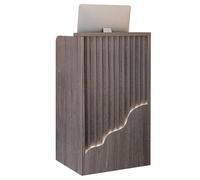 Bureau de réception avec tiroir de rangement, table de comptoir verrouillable pour églises, salles de classe et bureaux - Réception moderne (D 60 x 40 x 7,6 cm)
