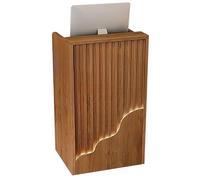 Bureau de réception avec tiroir de rangement verrouillable - Bureau d'entrée de caisse pour bureaux, églises et salles de classe - Comptoir de réception ouvert (B 80 x 40 x 7,6 cm)