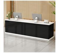 Bureau de réception avec tiroir et armoire de rangement 100 cm Table de réception moderne Bureau d'entrée élégant comptoir de vente pour bureau et atrium