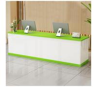 Bureau de réception avec tiroir et armoire de rangement 140 cm Table de comptoir de réception pour bureau, hall d'entrée et vente, mobilier de réception élégant, format A4