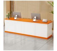 Bureau de réception avec tiroir et armoire de rangement - 140 cm - Table de réception - Table de bienvenue pour hall d'entrée et zone de réception - Design moderne et durable