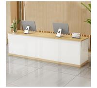 Bureau de réception avec tiroir et armoire de rangement Table de comptoir avant de 99,1 cm pour bureau, hall d'entrée et zone de réception - Solution élégante de meubles de réception (A3, 100 cm)