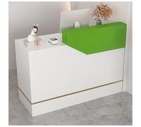 Bureau de réception avec tiroir verrouillable, comptoir de caisse pour magasins de vêtements, salons de beauté et salons de coiffure, 180 x 45 cm