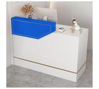 Bureau de réception avec tiroir verrouillable, comptoir de caisse pour magasins de vêtements, salons de beauté et salons de coiffure, 180 x 45 cm