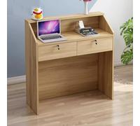 Bureau De Réception avec Tiroir Verrouillable, Comptoir De Caisse, Table De Comptoir De Caisse Au Détail, Caisse Enregistreuse Multifonctionnelle, pour Salons De Beauté, Magasins De Vêtements