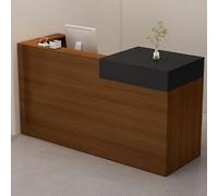 Bureau de réception avec tiroir verrouillable - Comptoir debout en bois pour la caisse de détail, hall, magasin - Réception moderne