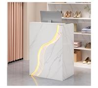 Bureau de réception avec tiroir verrouillable de 60 cm pour centre de beauté, bureau ou magasin, bancone élégant Negozio pour un usage professionnel