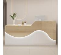 Bureau de réception avec tiroir verrouillable et cloison en forme de L pour une meilleure expérience client dans des bureaux modernes