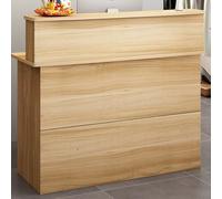 Bureau de réception avec tiroir verrouillable pour salon, hall, magasin, bureau - Petit comptoir de vente au détail, comptoir de caisse, table de réception - Réception