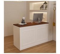 Bureau de réception avec tiroirs et étagères verrouillables pour un rangement sécurisé des objets de valeur - Parfait pour les magasins, les salons et les centres de beauté (80 cm)