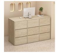 Bureau de réception avec tiroirs pour centre de beauté, comptoir de caisse enregistreuse pour magasin de vêtements, table de caisse pour hôtels et entreprises 160 cm