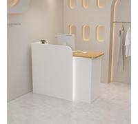 Bureau de réception avec tiroirs verrouillables - Comptoir moderne pour supermarchés, hôtels, magasins de vêtements et magasins de thé au lait - 90 x 50 x 100 cm