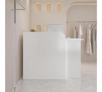 Bureau de réception avec tiroirs verrouillables - Comptoir moderne pour supermarchés, hôtels, magasins de vêtements et magasins de thé au lait - 90 x 50 x 100 cm