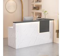 Bureau de réception avec tiroirs verrouillables et armoire de rangement, bureau moderne avec plateau de clavier pour bureau à domicile
