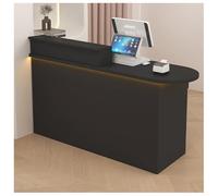 Bureau de réception compact avec tiroirs verrouillables et armoire de rangement, glissières silencieuses, poignées parfaites pour le bureau et les affaires, élégant et fonctionnel