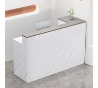 Bureau de réception compact avec tiroirs verrouillables - Table de réception élégante - Gain de place - 140 x 45 cm - Idéal pour les petites entreprises et les réceptions