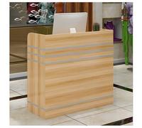 Bureau de réception compact élégant petit bureau et comptoir de salon pour marchés, magasins et hôtels - Meuble de réception élégant de 79,8 x 40 x 91,9 cm