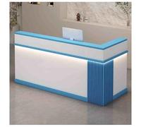 Bureau de réception compact en forme de L avec tiroir verrouillable pour magasins de proximité et bureaux, idéal pour les petits espaces (A1 L 100 x 60 x 100 cm)