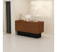 Bureau de réception compact et élégant pour le bureau et la vente au détail - Solution de service client efficace, comptoir avant moderne pour une meilleure expérience client