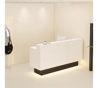 Bureau de réception compact et moderne - Bancone Piccolo pour bureaux et magasins de détail, table de caisse élégante pour entreprises, design peu encombrant, aspect élégant