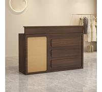Bureau de réception compact et moderne - Bureau de réception élégant pour les petits espaces, idéal pour les bureaux et les magasins, design peu encombrant, solutions de service client élégantes