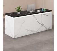 Bureau de réception compact et moderne pour magasins, comptoir de caisse, petite station de réception, solution de mobilier élégant pour une installation efficace de la zone de réception au détail