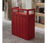 Bureau de réception, comptoir avant avec tiroir verrouillable, ordinateur compact minimaliste en fer pour magasin de vêtements, salon de beauté, hall