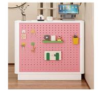 Bureau de réception élégant en bois - 100 cm - Rose - Comptoir pour vente au détail et salon de beauté - Table de réception élégante pour une expérience client améliorée