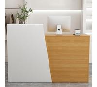 Bureau de réception élégant en bois - Comptoir avant robuste pour bureaux, hôtels, vente au détail - Design professionnel pour les espaces de travail modernes et les environnements d'accueil